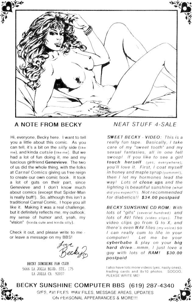 Becky Sunshine2 free sex comic